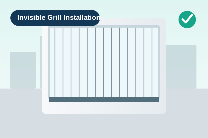 Invisible Grill Installation service in Jaipur